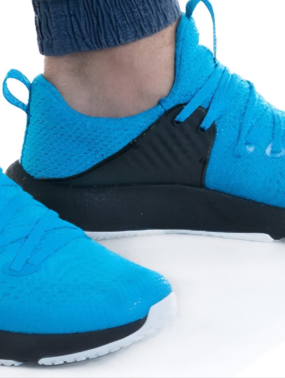 Men's Lightweight Running Sneakers - Turquoise Blue 8.5/W10